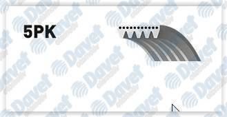 GATES 5PK880 Kanalli Kayis Opel Vectra 2.0t 2.2 16v (02-08) Peugeot 306 Partner Renault Clio Kng Subaru Mits